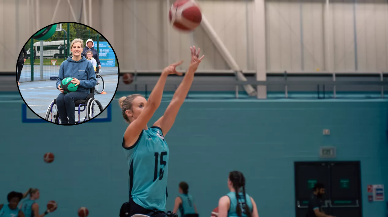 Countess of Wessex Tries Wheelchair Basketball in North London