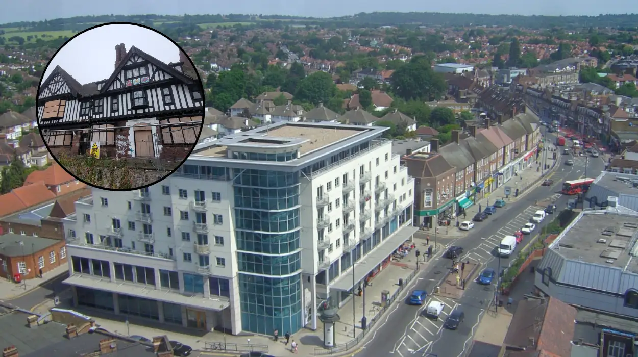 Edgware’s Fire-Damaged Railway Hotel Redevelopment Sparks Concern