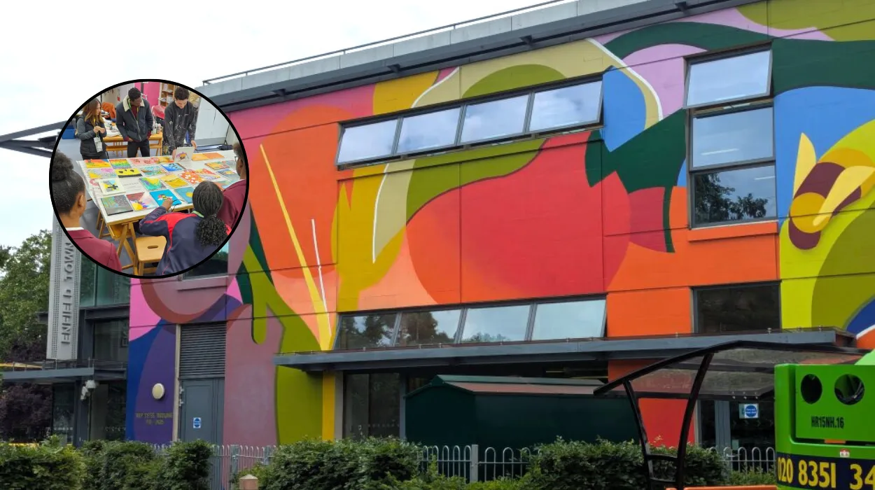Enfield Council Approves To Autumn Mural on Town Library Wall