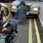 Cameraman Run Over by Rolls-Royce on Camden Film Set
