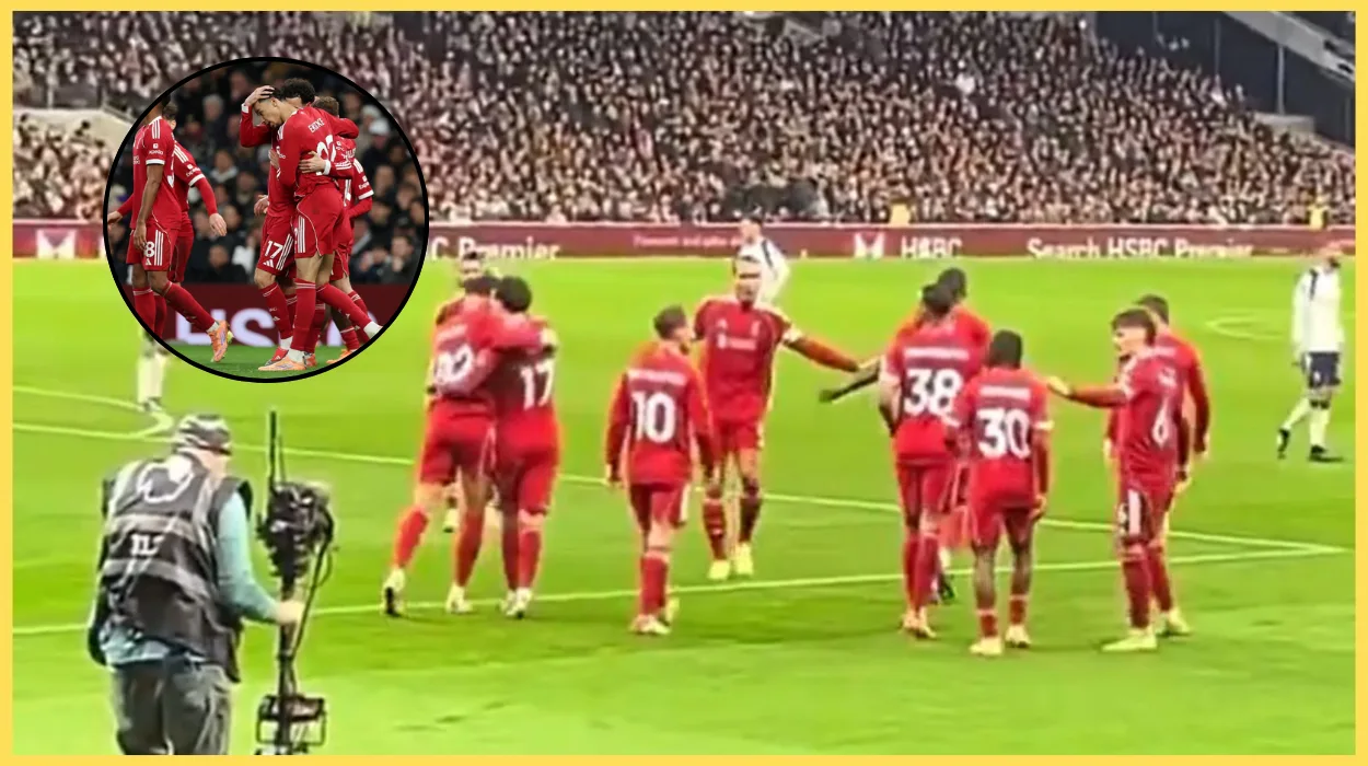 Liverpool's Curtis Jones Pulls Up Ekitike's Shorts After Goal