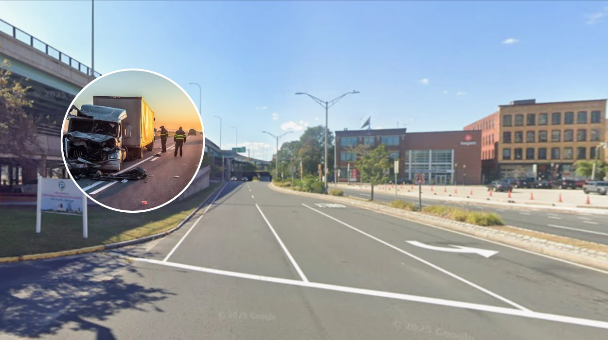 Enfield Tractor-Trailer Crash Clears I-91 North Lanes Tuesday