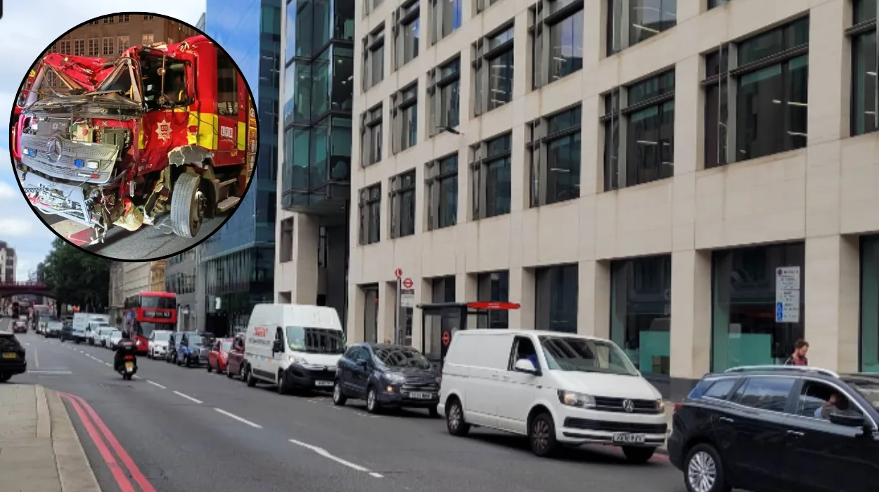Six Firefighters Hospitalised in Farringdon Fire Truck Crash