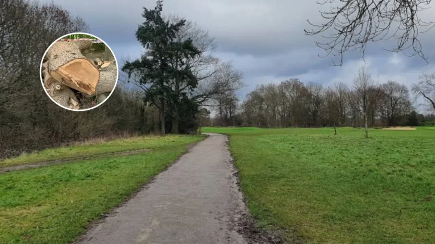 Healthy Ancient Oak Felled at Toby Carvery Whitewebbs Park 2026
