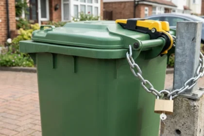 How to lock your wheelie bin to prevent illegal use