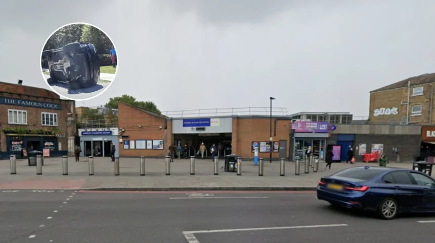 Highbury Corner Crash: Car Flips Near Station, Road Cordoned 2026
