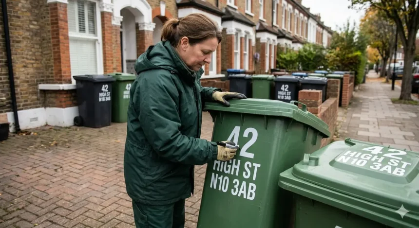 How to mark wheelie bins to prevent theft