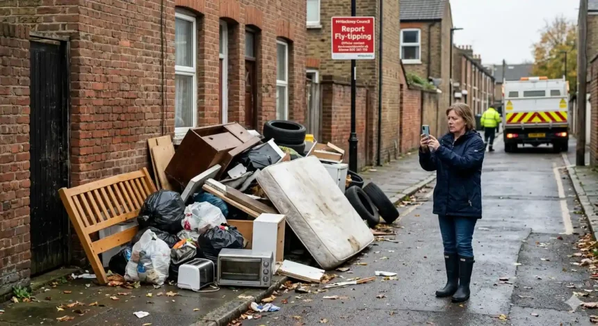 How to remove illegal fly-tipping in Hackney alleys