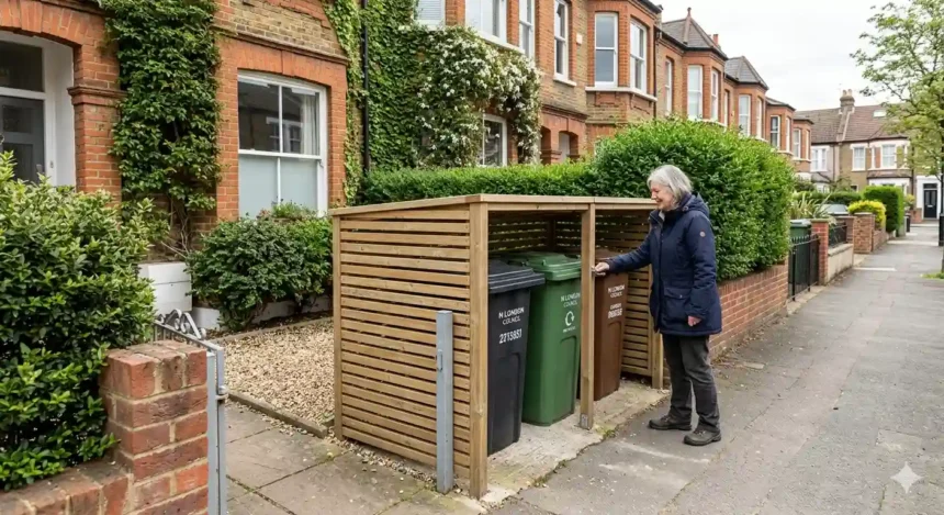 How to secure bins in small front gardens