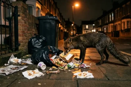 How to stop foxes tearing up bin bags in London