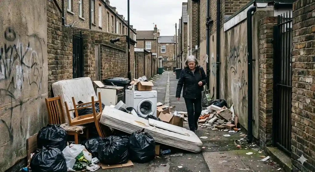 Why illegal fly-tipping in Hackney alleys matters