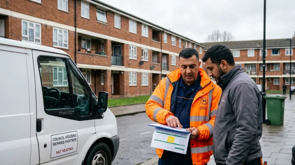 How does the council manage its repair contractors?