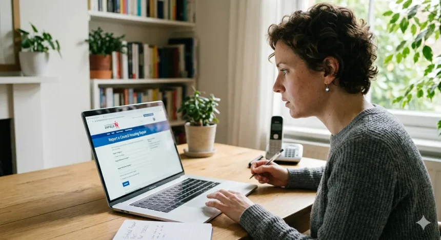 How to find Enfield council housing repair times