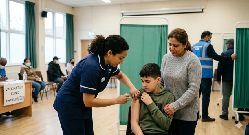 How to find measles vaccination clinics in Enfield