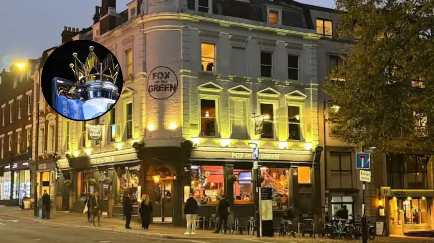 Premier League Trophy at Fox on the Green Islington 2026