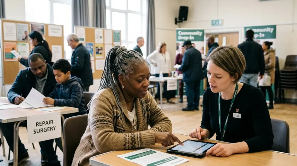 What is a Hackney Council housing repair surgery?