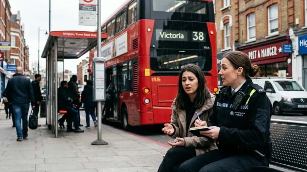 What support and follow‑up can you expect after reporting a phone‑snatching on an Islington bus?