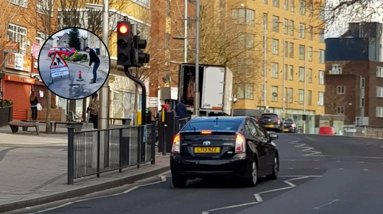 Brent pothole golf stunt exposes London road crisis 2026