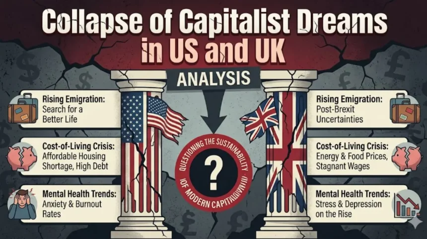 Collapse of Capitalist Dreams in US and UK Analysis