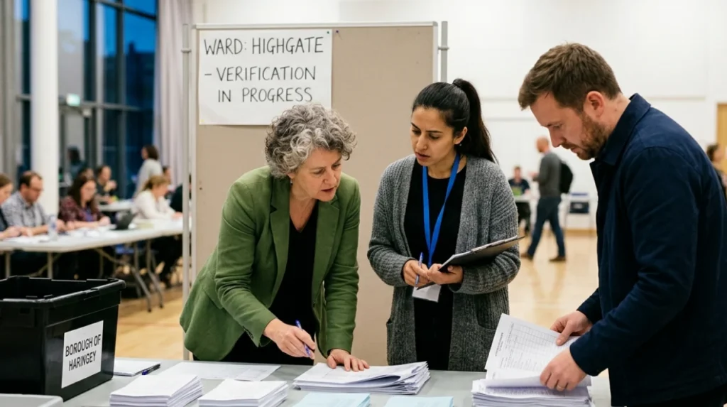 What are council results in North London?