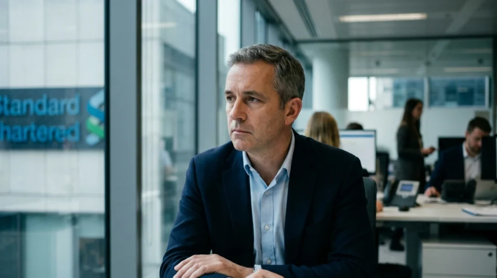 What exactly did Standard Chartered announce about AI and job cuts?