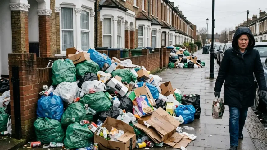 What happens when recycling is not collected?