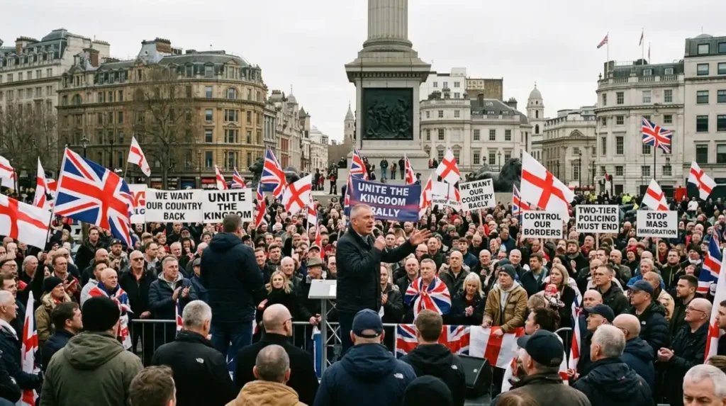 What is the Unite the Kingdom rally?