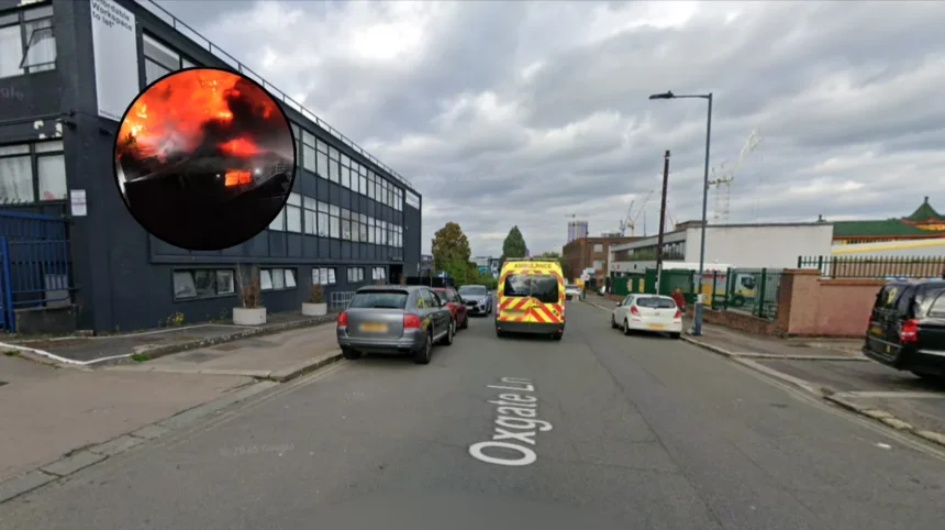 70 Evacuated in Massive Brent Warehouse Fire June 2026