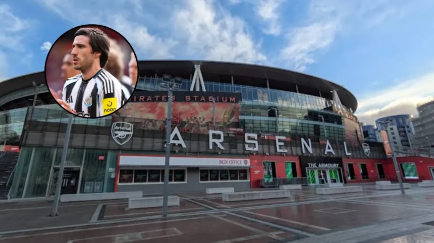 Arsenal Target Midfielders Alex Scott and Sandro Tonali London 2026