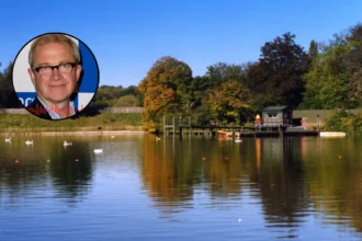 Harry Enfield Left Partially Deaf from Wild Swimming; North London, 2026