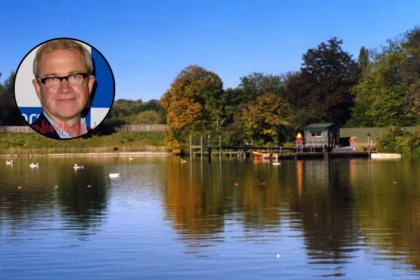 Harry Enfield Left Partially Deaf from Wild Swimming; North London, 2026