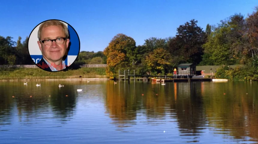 Harry Enfield Left Partially Deaf from Wild Swimming; North London, 2026