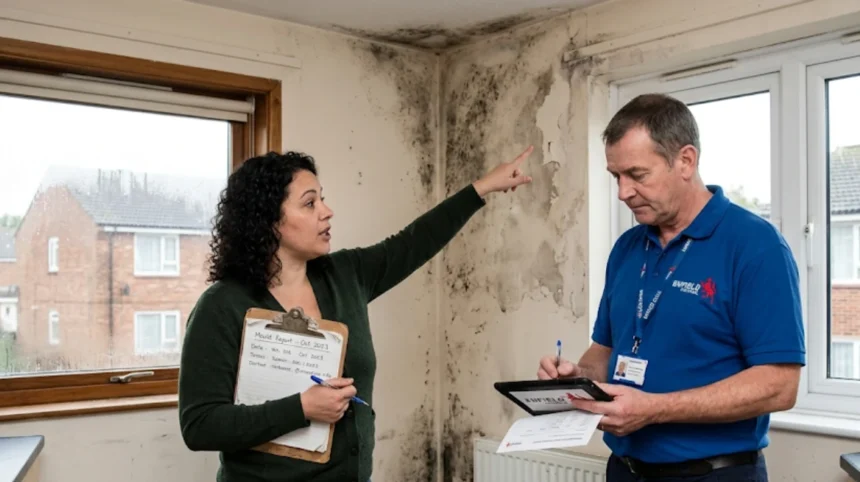 How to report damp and mould in Enfield council homes?