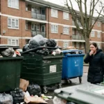 How to report overflowing communal bins in Enfield estates?