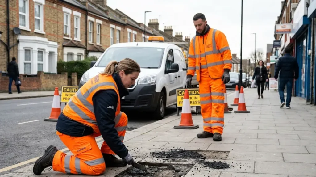 What are the legal responsibilities of councils regarding pavement maintenance in North London?