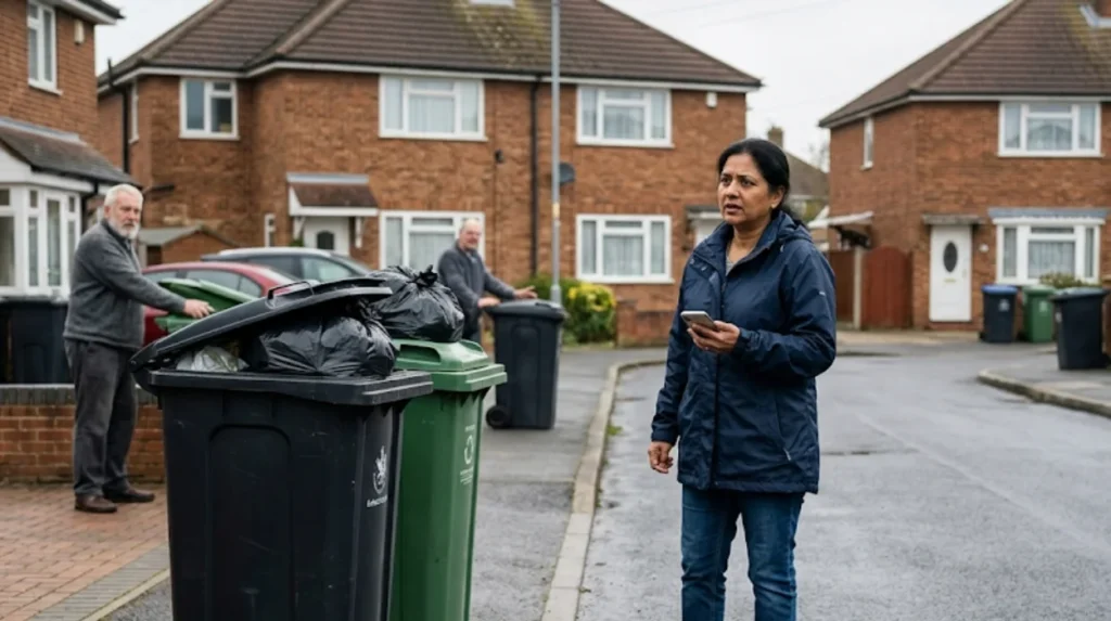 What is a missed bin collection in Enfield?