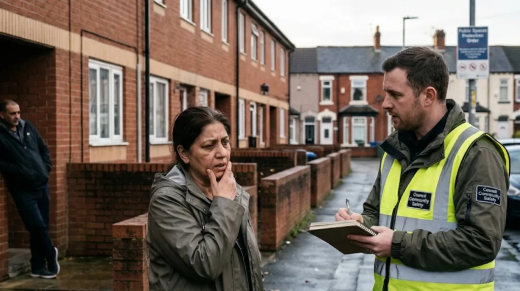 What statistics show about anti-social behaviour prevalence in residential areas?