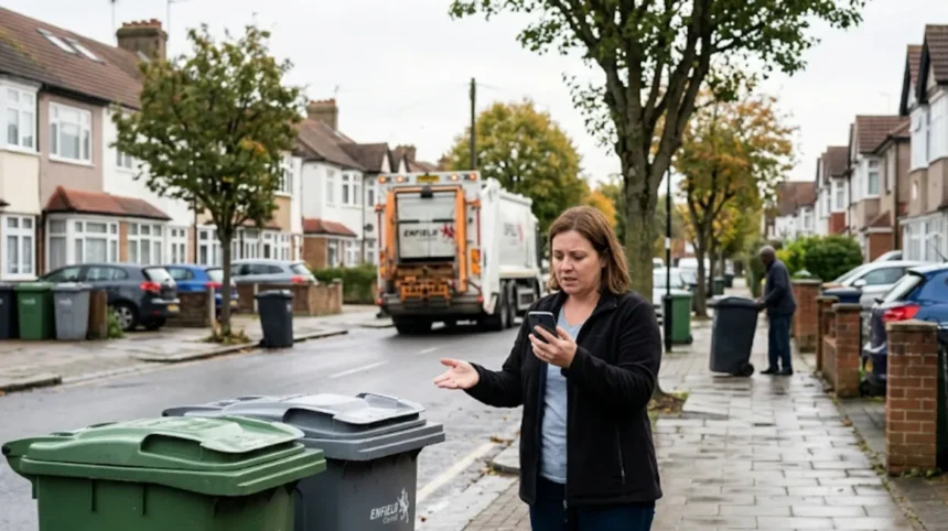 What to do if bins are not collected in Enfield?