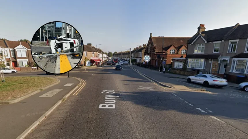 Crash closes Bury Street in Edmonton, A10 traffic disrupted 2026