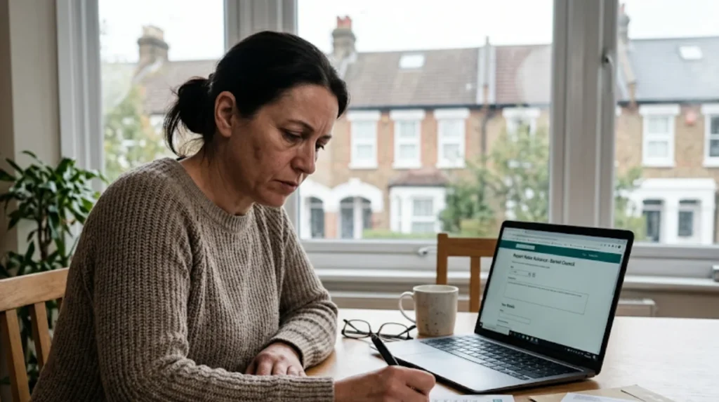 How can residents in North London outside Enfield report neighbour noise that affects them?