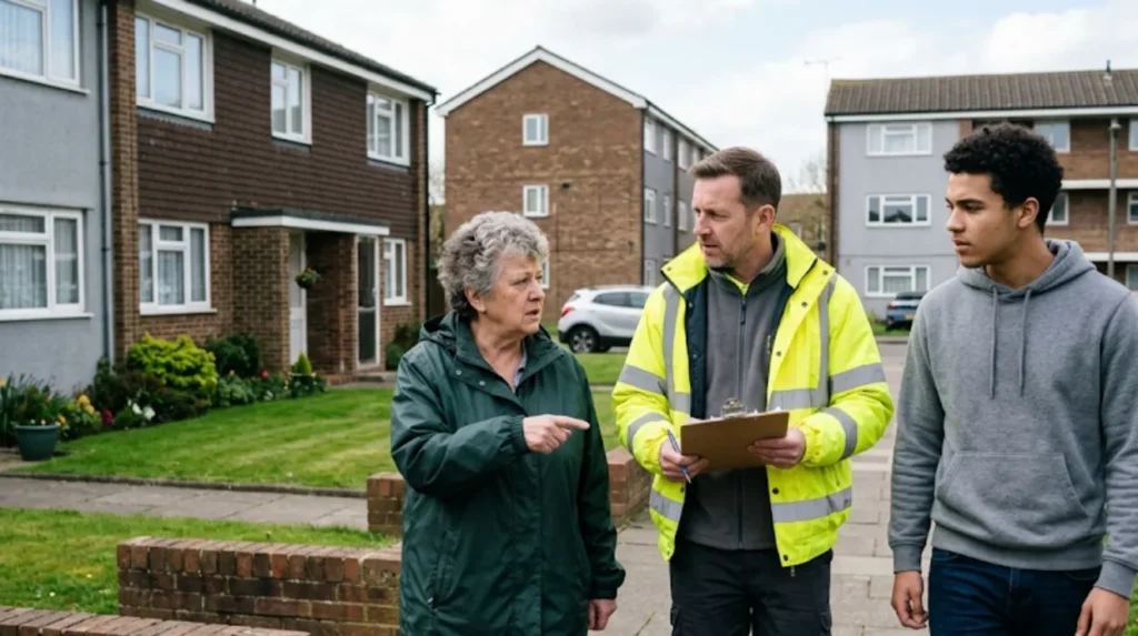 How does the definition of anti-social behaviour in Enfield fit with national law and guidance?
