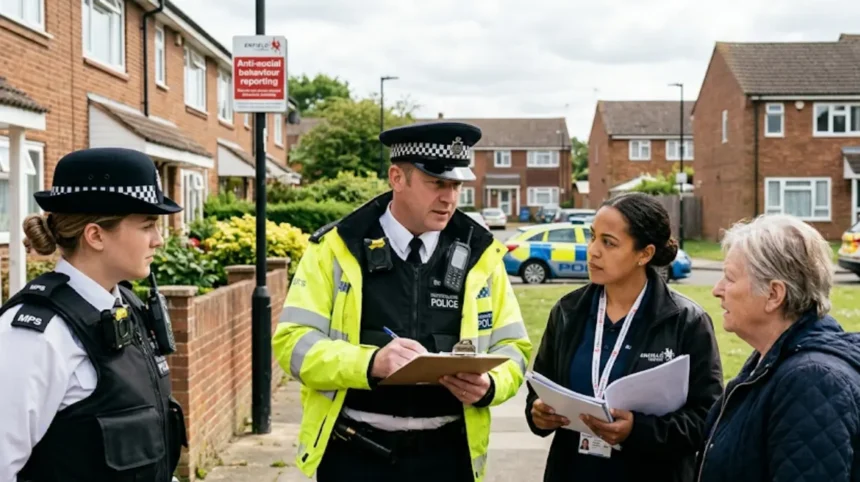 How effective are anti-social behaviour reports in Enfield?
