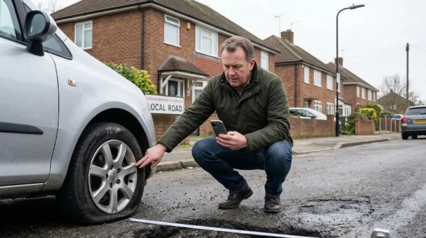 How to claim compensation for pothole damage in Enfield?