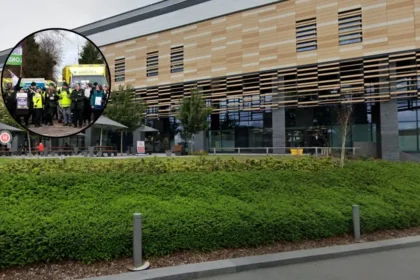 Outsourced Chase Farm Hospital staff strike over conditions, Enfield 2026