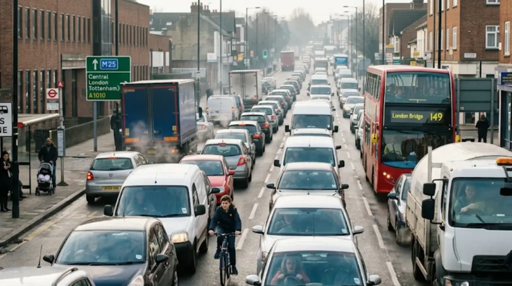 What are the social, economic and environmental impacts of congestion on Enfield’s main roads?