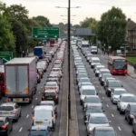 What causes traffic congestion in Enfield main roads?