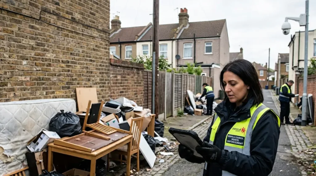 What future measures could reduce fly-tipping in Enfield backstreets?