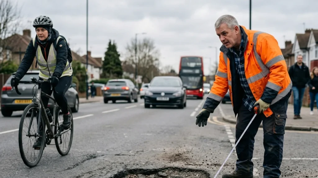What is a dangerous pothole?