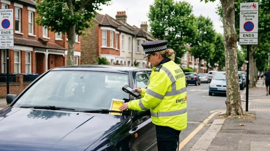 What is an Enfield controlled parking zone fine?