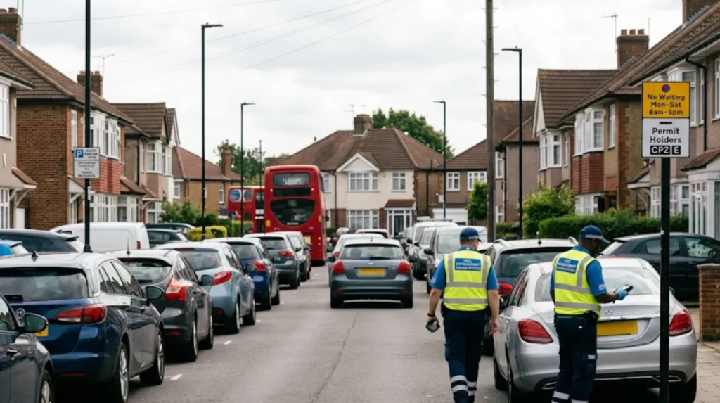 What is driving the changes to parking restrictions in Enfield?
